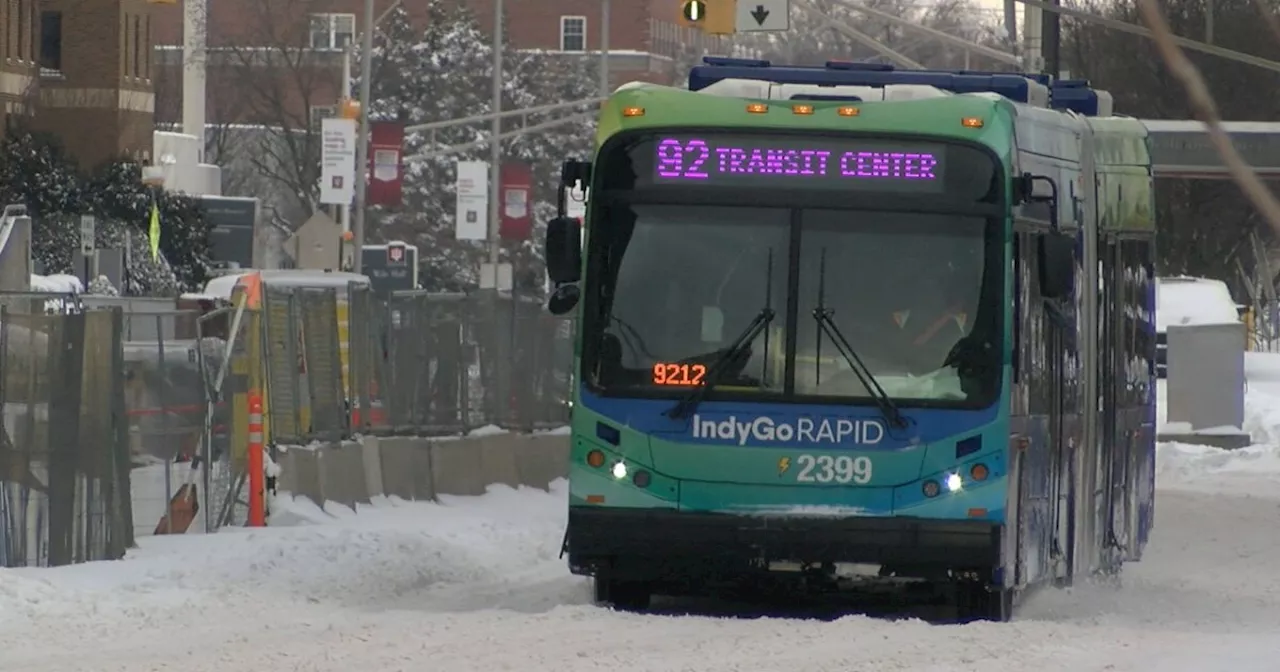 IndyGo Keeps Running Despite Snowstorm