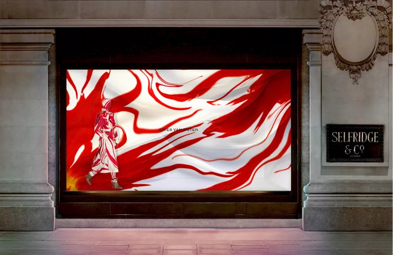 Dries Van Noten to Take Over Selfridges Windows with 'Dancing Drapes' Installation