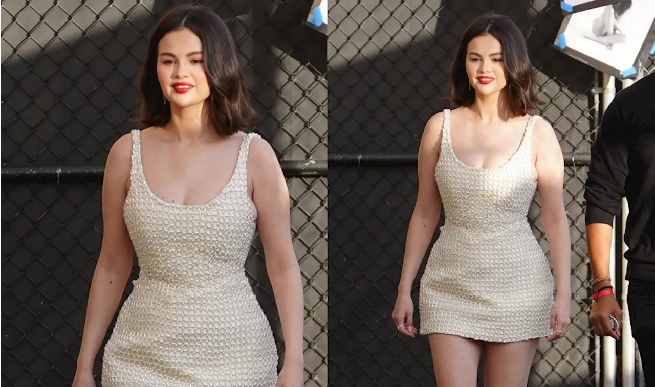 Selena Gomez Dazzles in Minidress on Jimmy Kimmel, Discusses Engagement and Upcoming Film