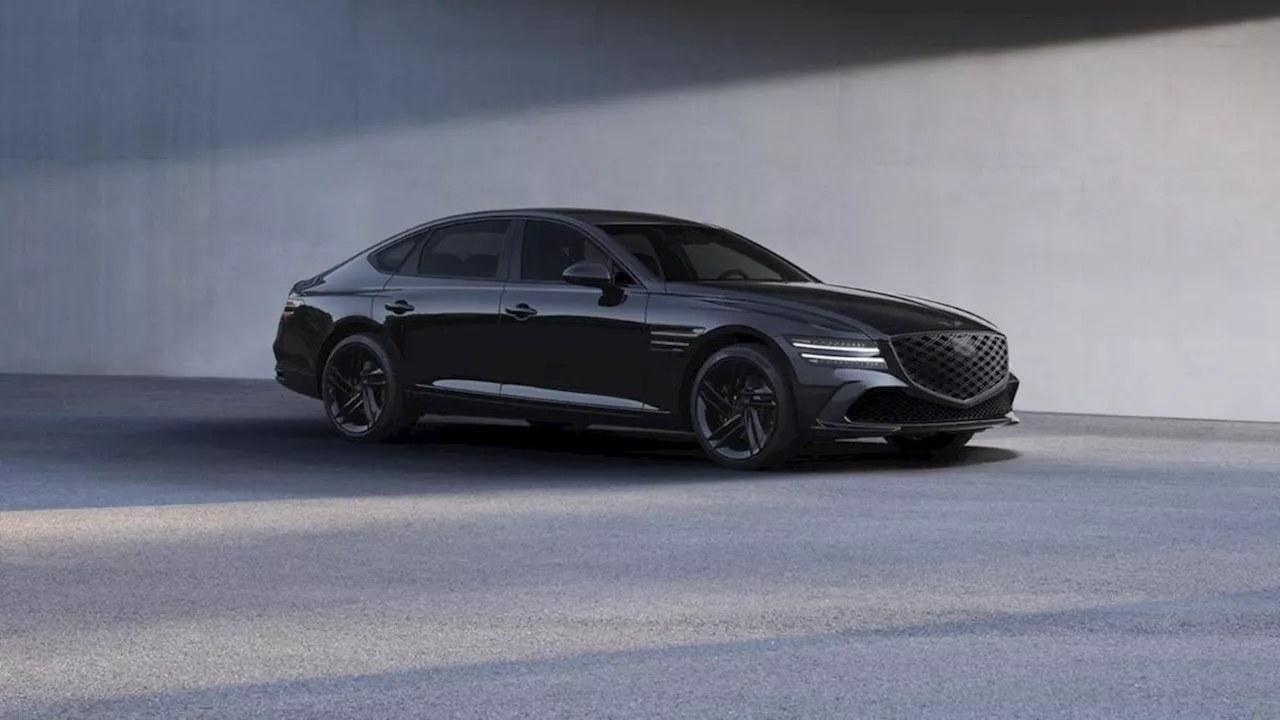 Genesis G80 Black Debuts with Extensive Black-Out Treatment