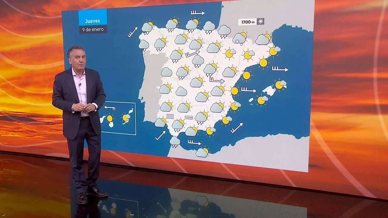 Temporal en la Península Ibérica: fuertes vientos y lluvias