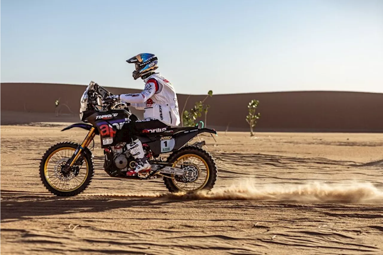 Cerutti Vola, Aprilia Tuareg Racing in Forte Posizione all'Africa Eco Race