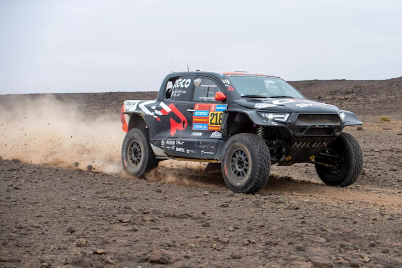 Saood Variawa e Francois Cazalet nella 4/a tappa della Dakar