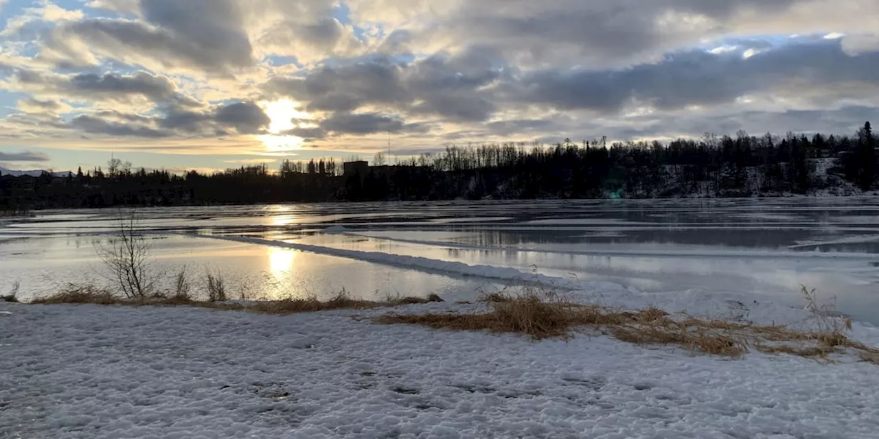 Icy roads and wet weather make for challenging conditions in Anchorage