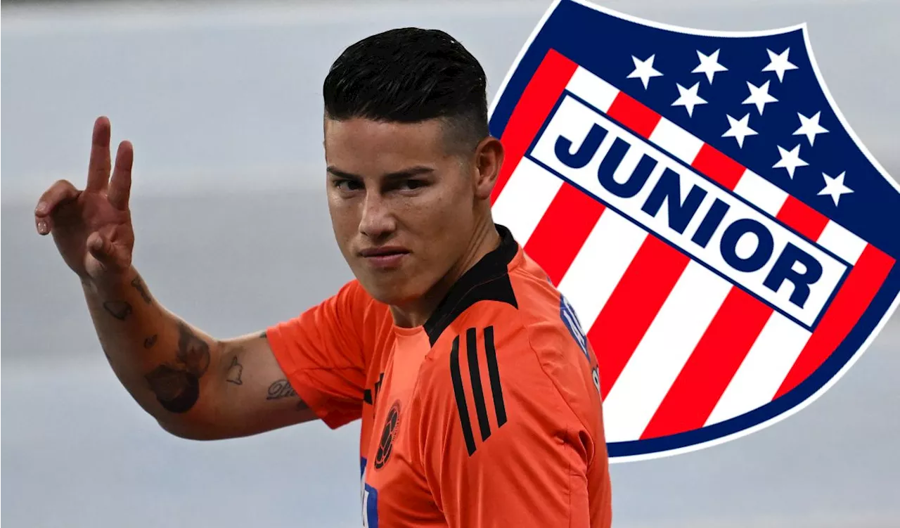 James rechaza al Junior: filtran su nuevo equipo en el fútbol mexicano