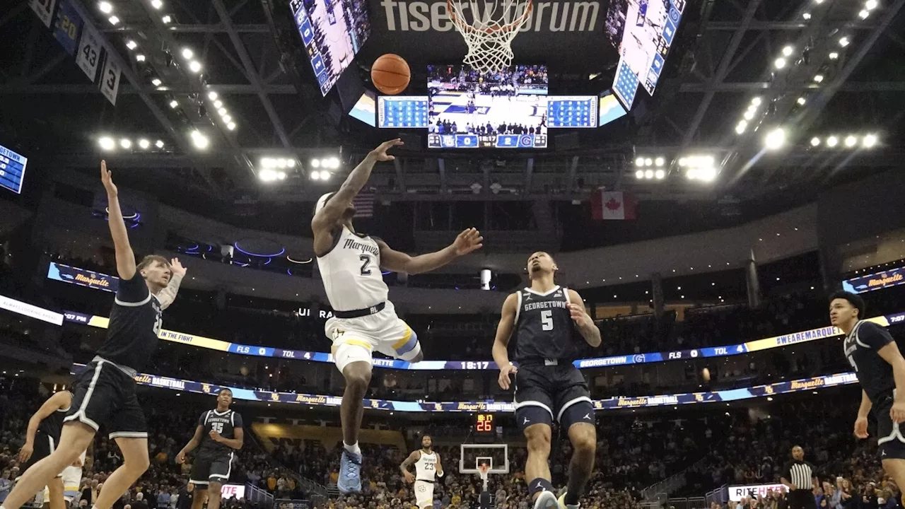 Chase Ross scores career-high 27 as No. 7 Marquette rallies past Georgetown 74-66