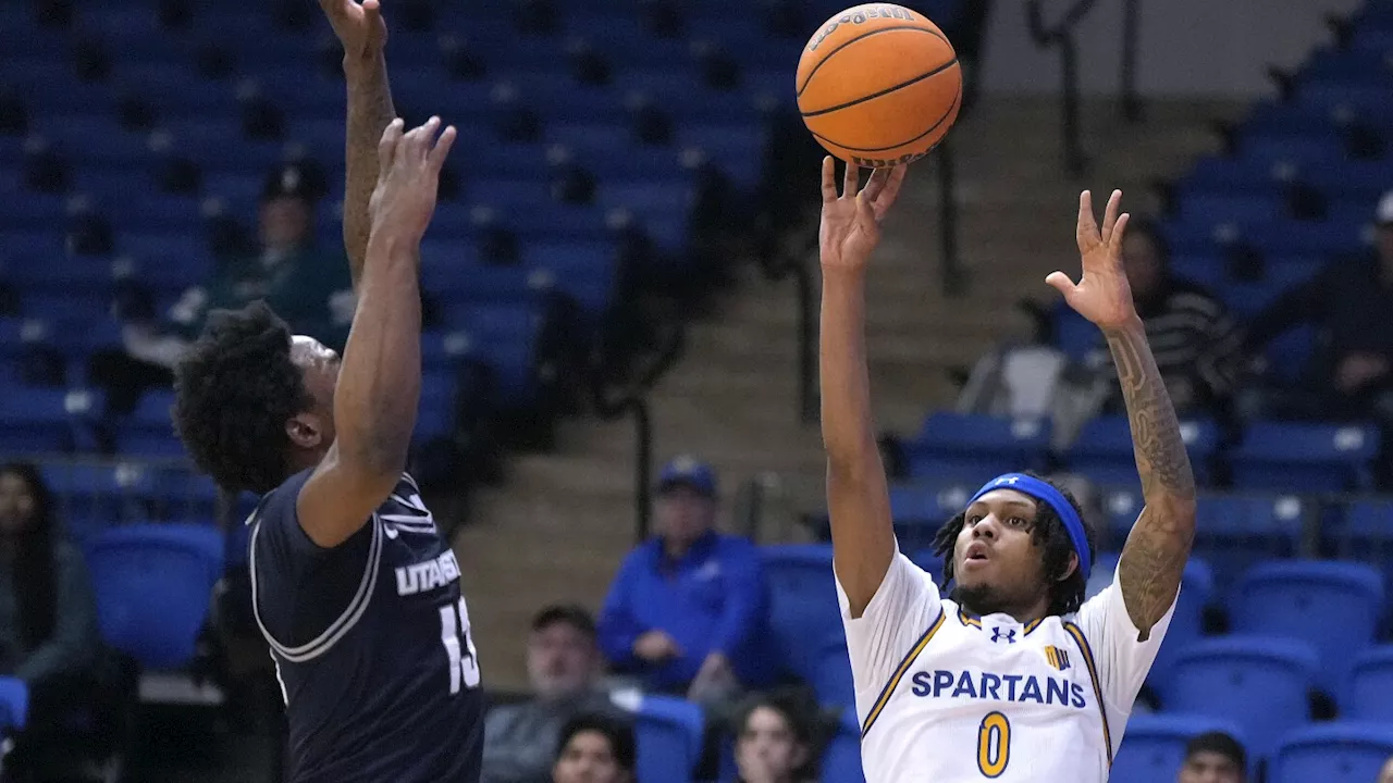 Mason Falslev scores 17 points to help No. 25 Utah State beat San Jose State 85-78