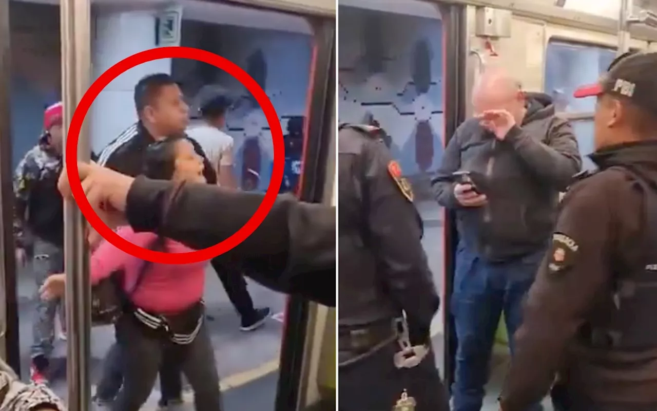  Vagoneros agreden a policías en Línea 8 del Metro; hay 3 detenidos