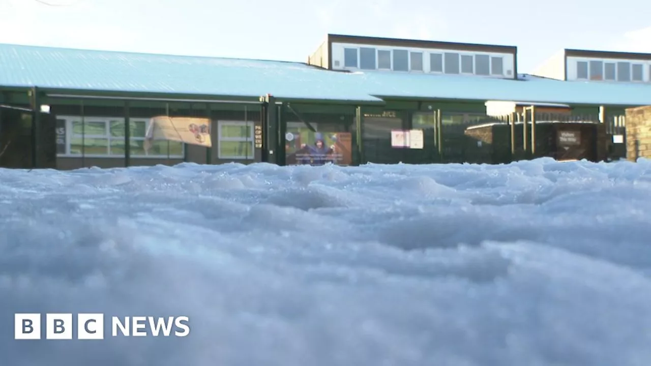 Icy Conditions Force School Closures in Bradford