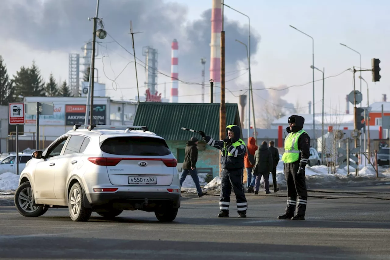 Grossbrand in Engels nach Drohnenangriff