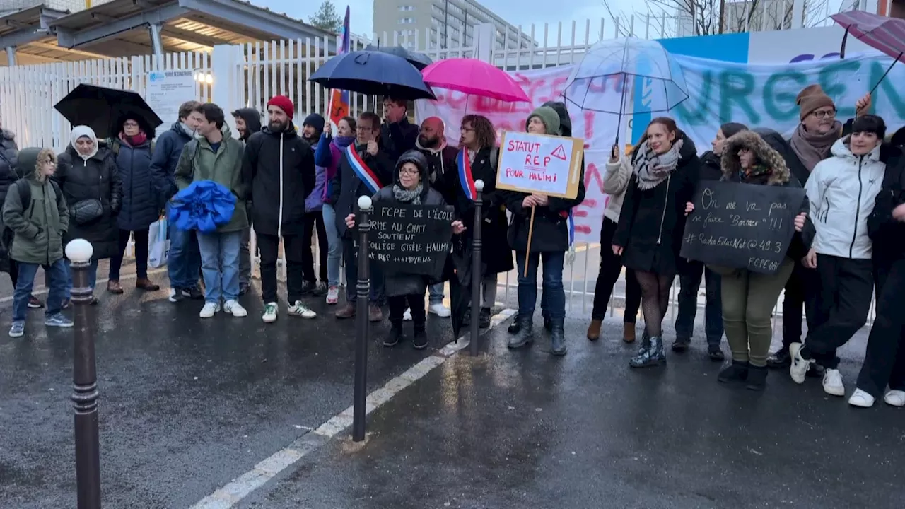 Colère au collège Gisèle Halimi: les enseignants réclament le statut REP