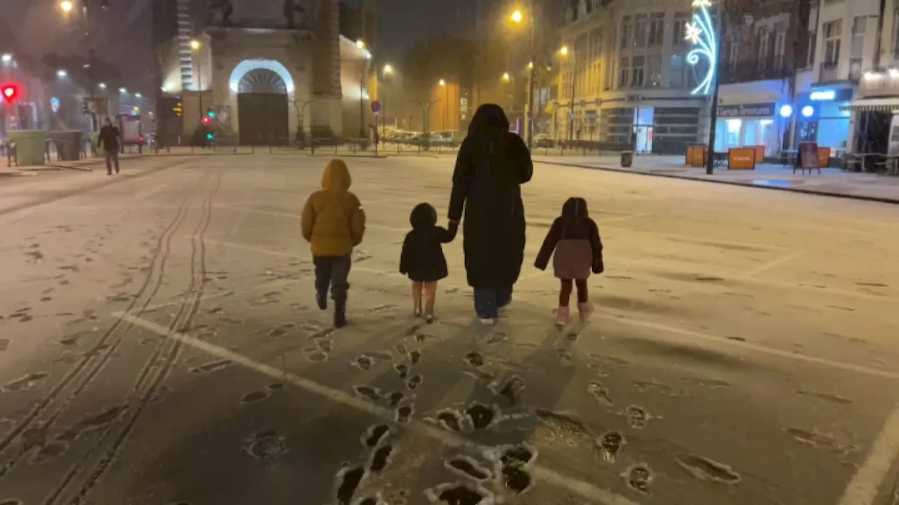 La neige s'abat sur le Nord et le Pas-de-Calais