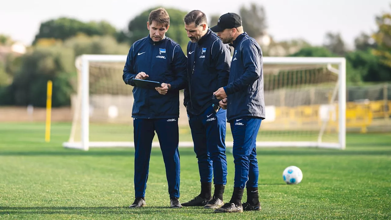 Hertha BSC: Trainer-Trio spricht auf dem Platz Spanisch