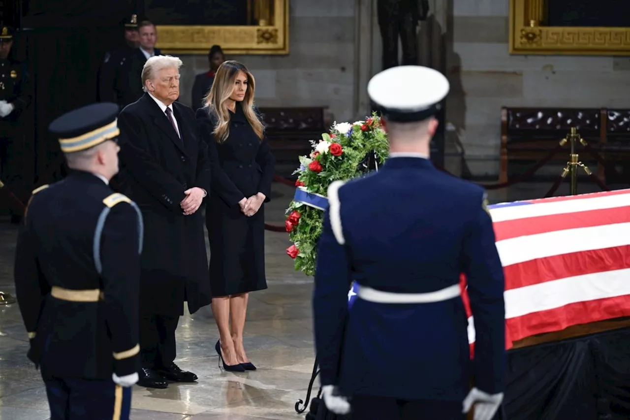 Trump Pays Respects to Carter as Former President Lies in State