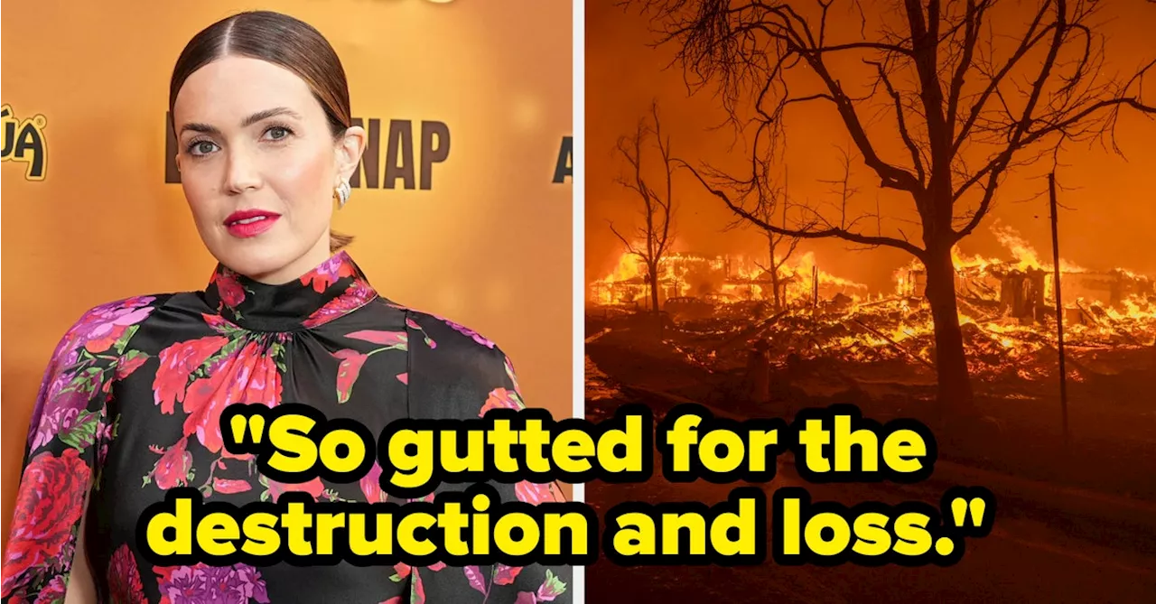 Mandy Moore Evacuated From California Fires, Uncertain of Home's Fate