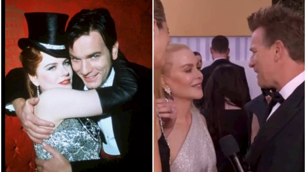 Ewan McGregor e Nicole Kidman ai Golden Globe 2025: la reunion 23 anni dopo Moulin Rouge!