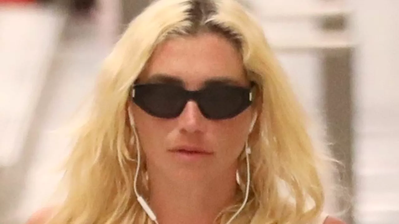 Kesha Makes Daring Airport Appearance