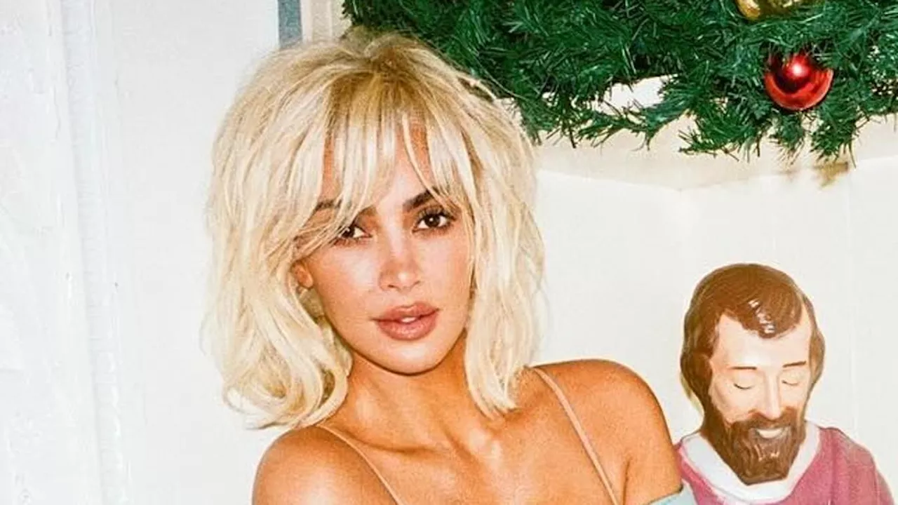 Kim Kardashian Shares Behind-the-Scenes Photos from Her Controversial 'Santa Baby' Music Video