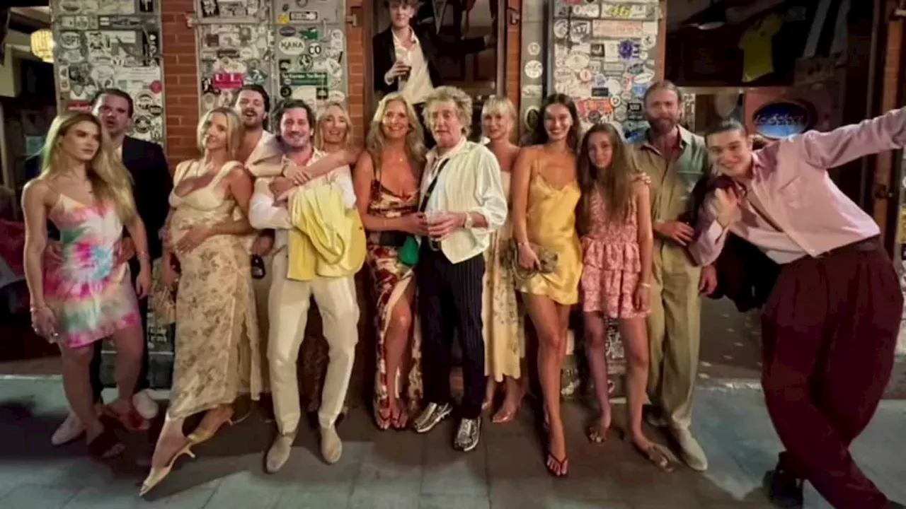 Rod Stewart Celebrates 80th Birthday with Family Extravaganza on $150 Million Superyacht