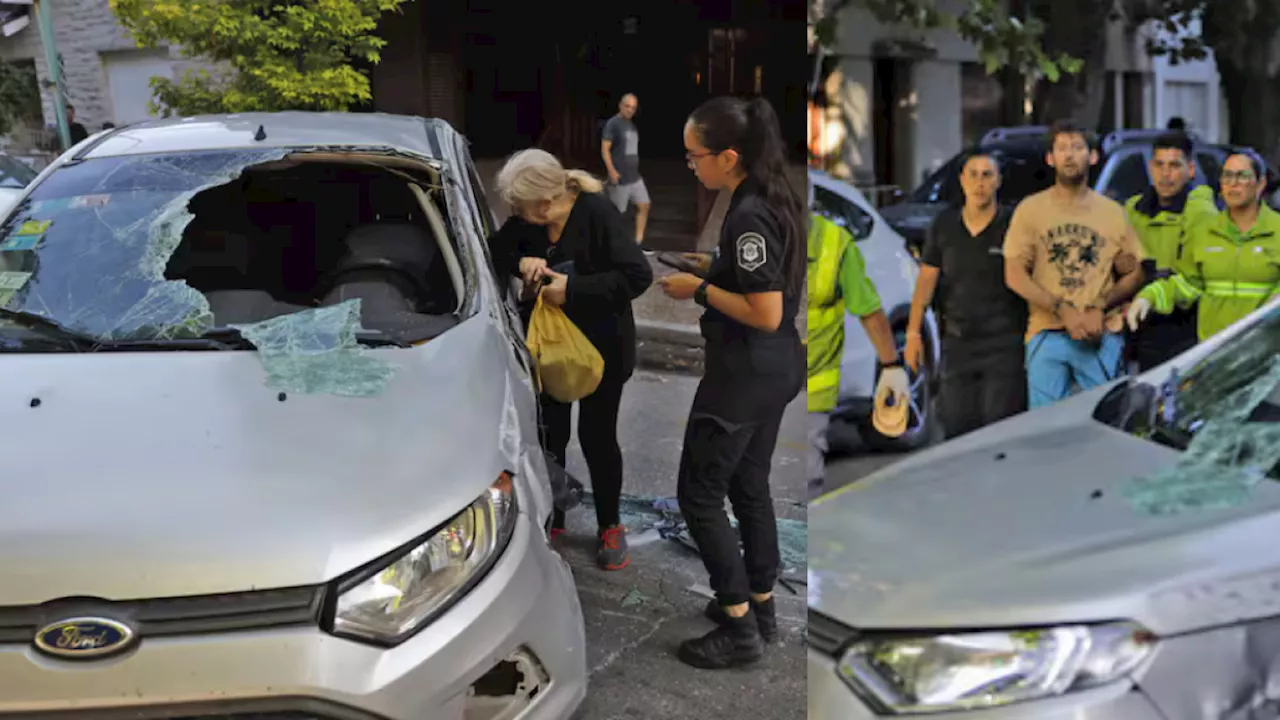 Joven Conduce Camioneta Tras Accidente, Se Recusa a Despertarse y Ataca a Vecinos