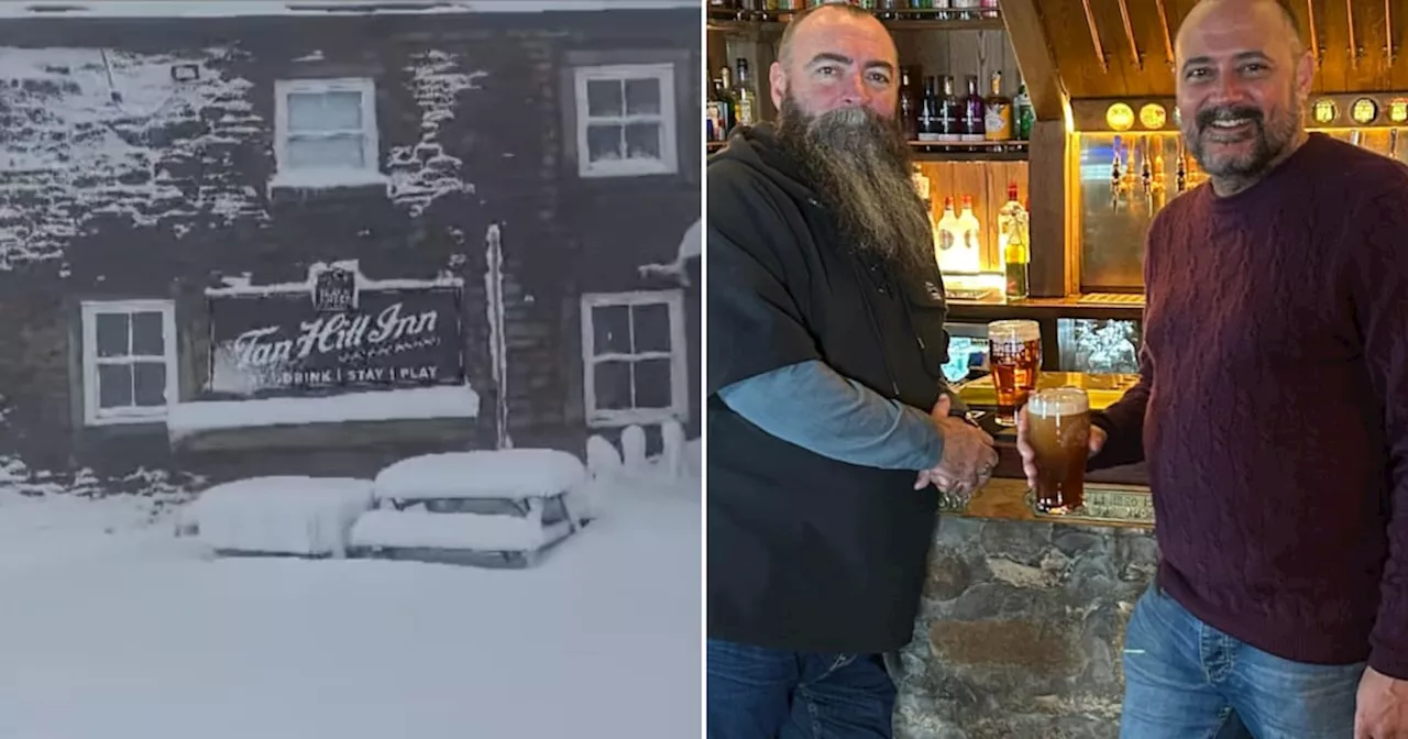 Weltweite Reise zum höchsten Pub Großbritanniens, um im Schneesturm eingeschlossen zu werden