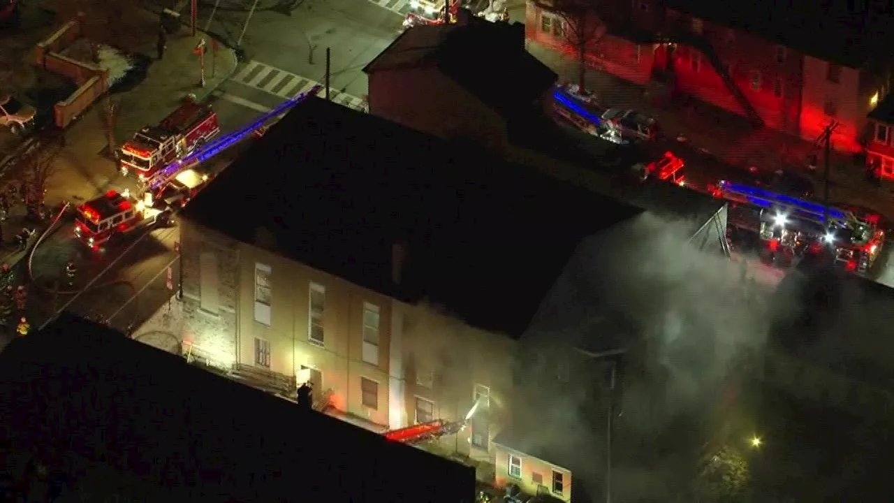 Large fire at church in Norristown