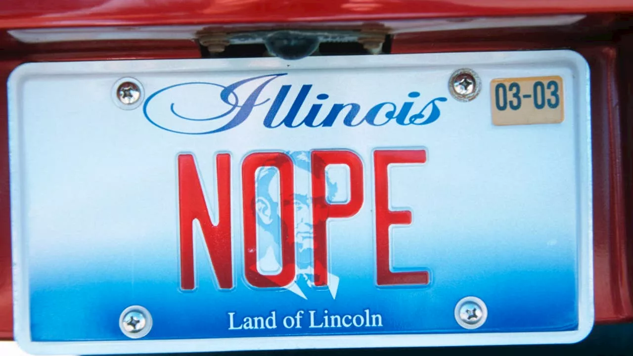 Illinois Rejects Over 300 License Plates for Offensive Language