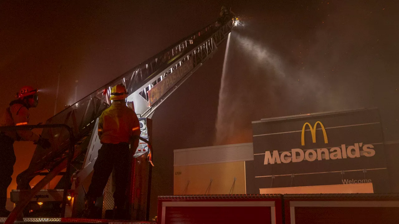 McDonald's Restaurant Destroyed in California Wildfires