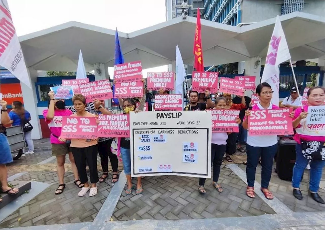 Gabriela Party Protests Against SSS Contribution Hike