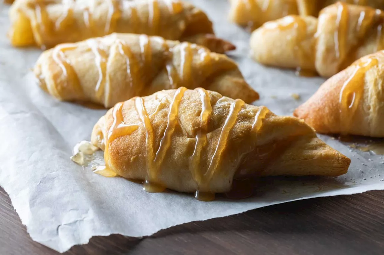 Schnelle Apfel-Hörnchen mit Blätterteig