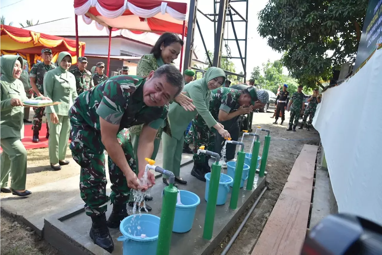 Resmikan Sumur Bor di Aceh, KSAD: TNI Bangun 3.300 Titik Air Bersih