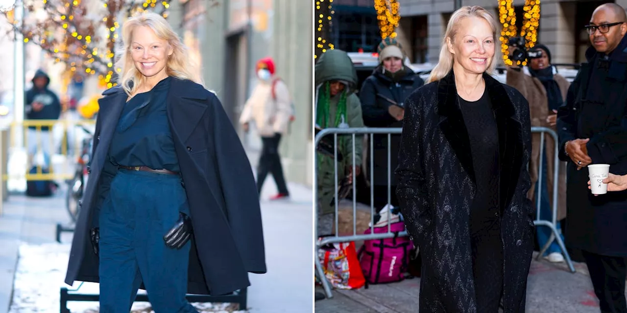 Pamela Anderson's Chic Street Style While Promoting 'The Last Showgirl'