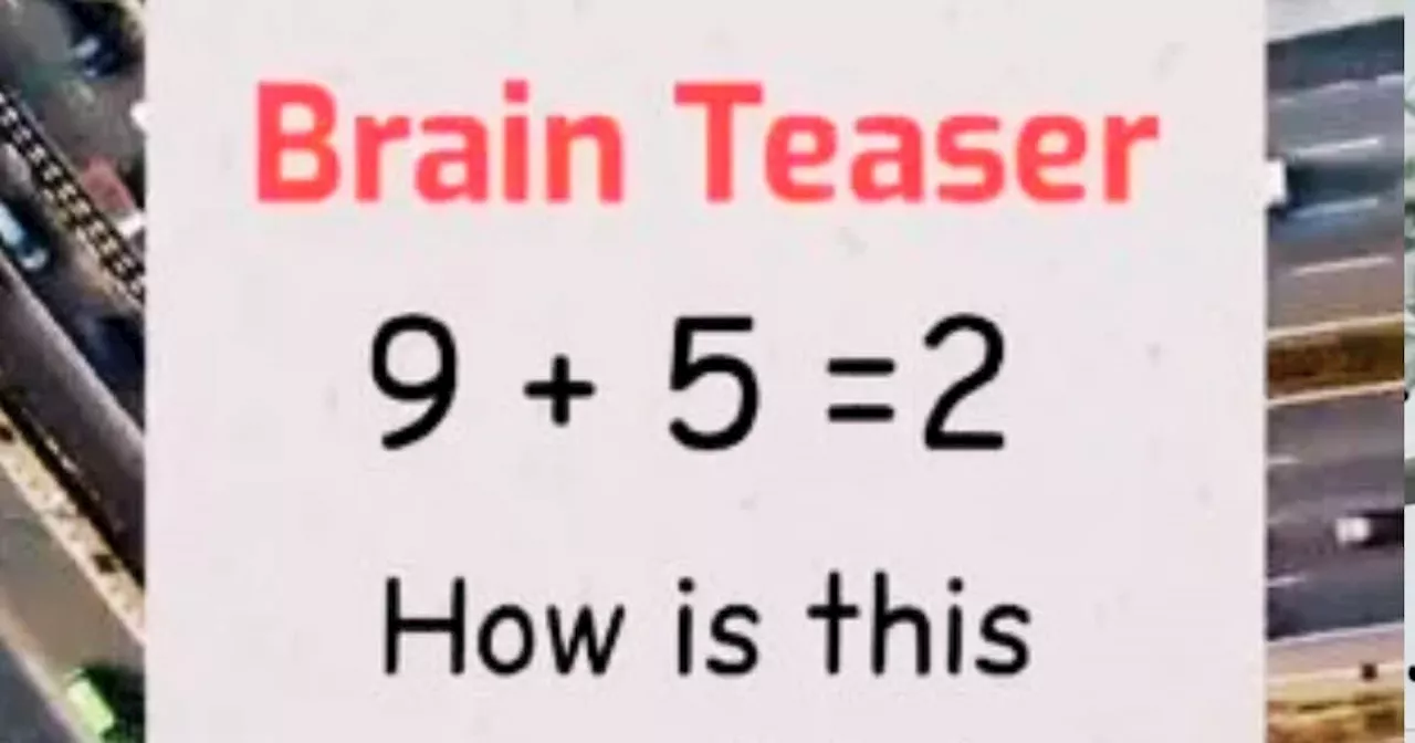 वायरल गणित पहेली: 9+5=2 कैसे?