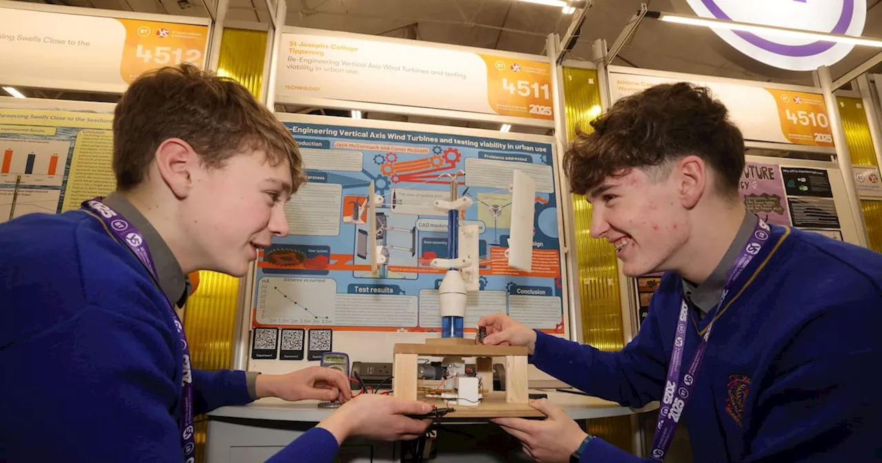 Young Scientists Showcase Innovative Projects at BT Young Scientist Exhibition