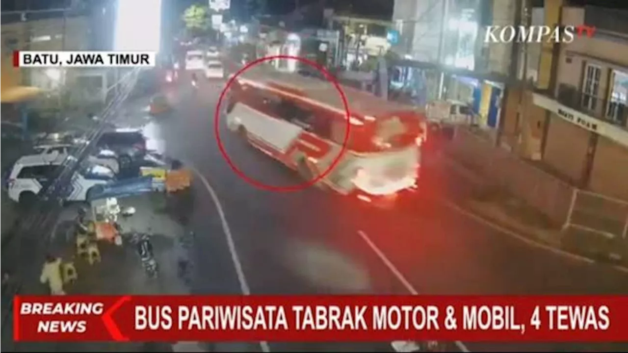 Kecelakaan Bus Tragis di Kota Batu, Penumpang Panik dan Takut