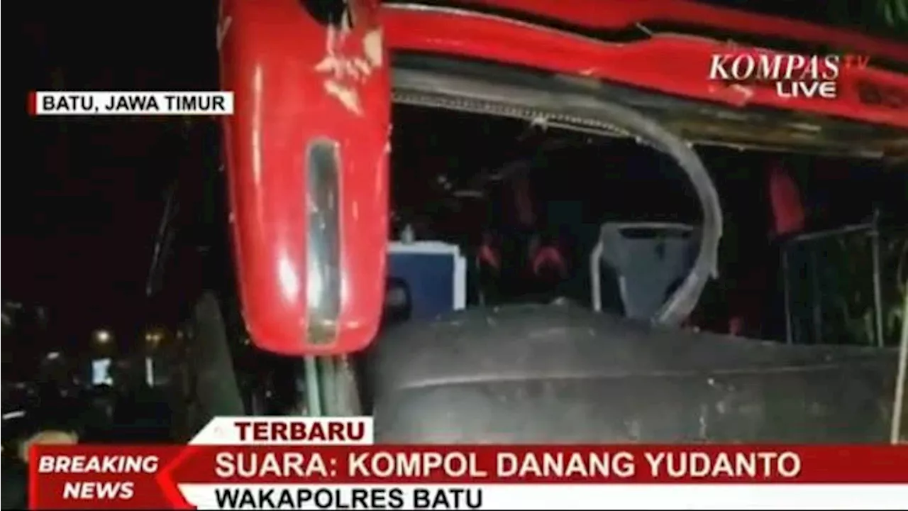 Sopir Bus Pariwisata yang Rem Blong di Kota Batu Ditangkap