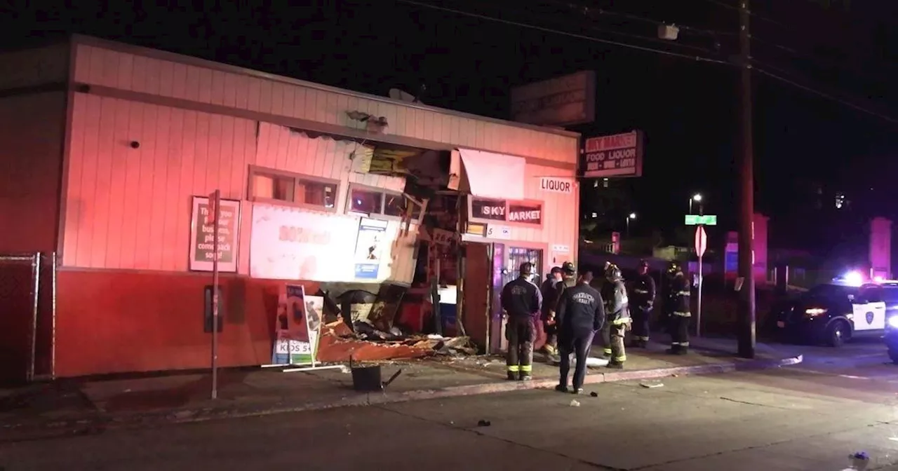 Suspected Burglars Smash Vehicles Into Oakland Businesses