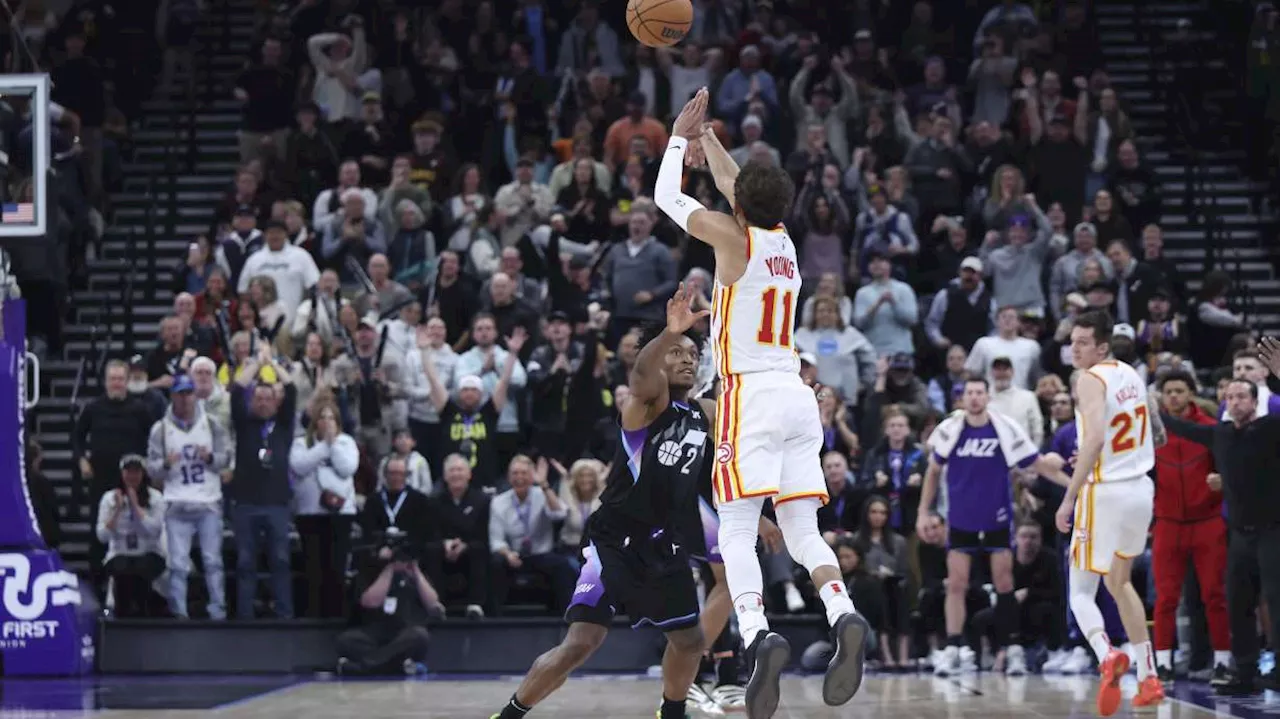 Trae Young's buzzer-beater lifts Hawks over Jazz in thrilling finish