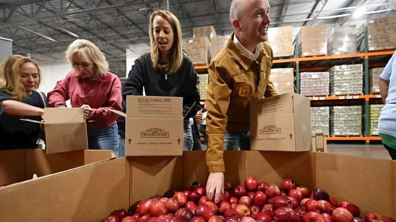 Utah Leaders Serve at Food Bank After Taking Office