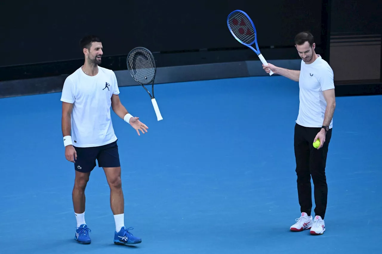 Djokovic y Murray se entrenan juntos antes del Abierto de Australia