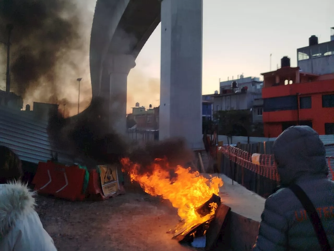 Tren Interurbano se detiene: vecinos de Álvaro Obregón protestan por daños sin reparar