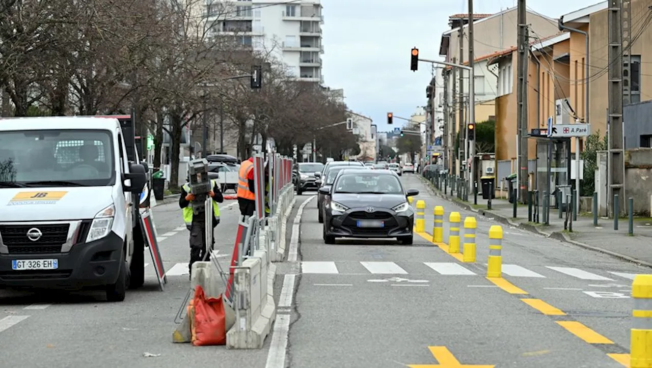 Travaux sur la route de Saint-Simon à Toulouse