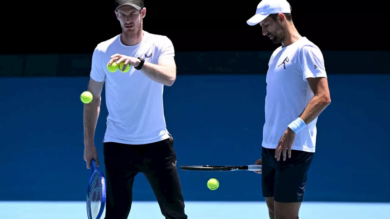 Andy Murray inicia treinos pré-Australian Open com Novak Djokovic