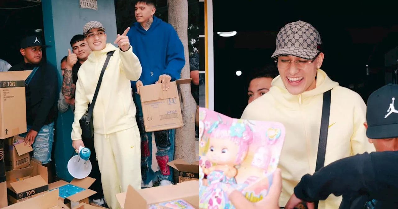 El Malilla Sorprende a Niños en Valle de Chalco con Regalos