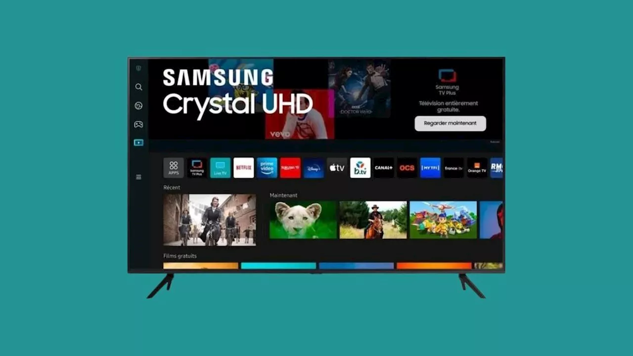 Téléviseur Samsung Crystal UHD 4K 43 pouces à 279,99 euros sur Cdiscount