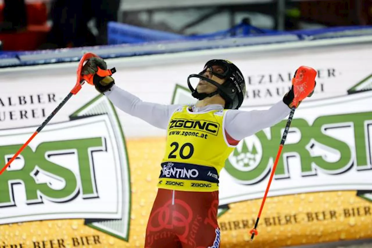 Albert Popov remporte le slalom nocturne de Madonna di Campiglio