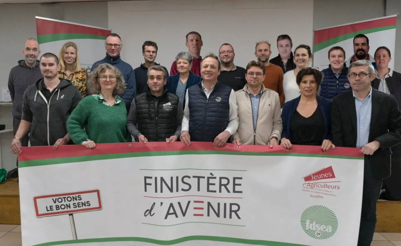 FDSEA et JA du Finistère présentent leur liste pour les élections à la chambre d'agriculture