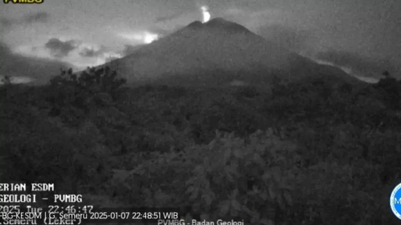 Gunung Semeru Erupsi Kembali dengan Tinggi Letusan 600 Meter