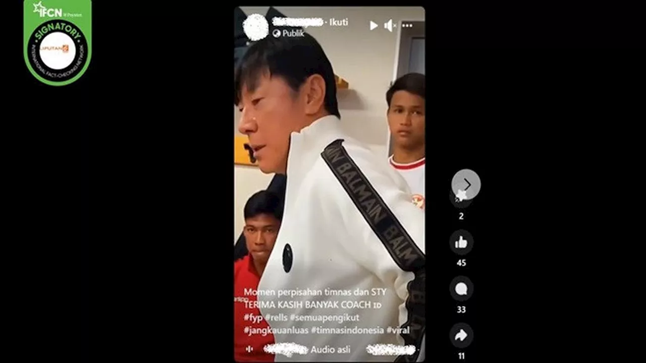 Viral Video Shin Tae-yong Nangis, Benarkah Momen Perpisahan dengan Timnas Indonesia?