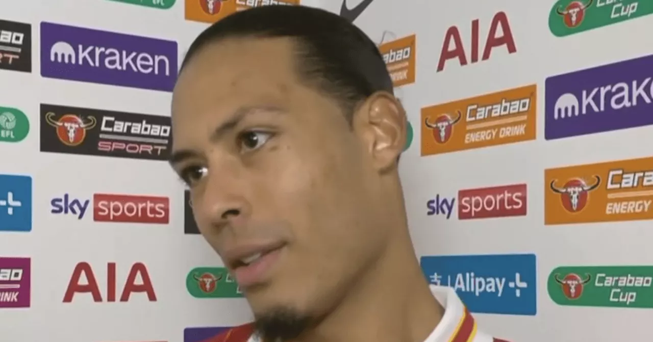 Virgil van Dijk reveals what he told referee after Liverpool's defeat to Tottenham